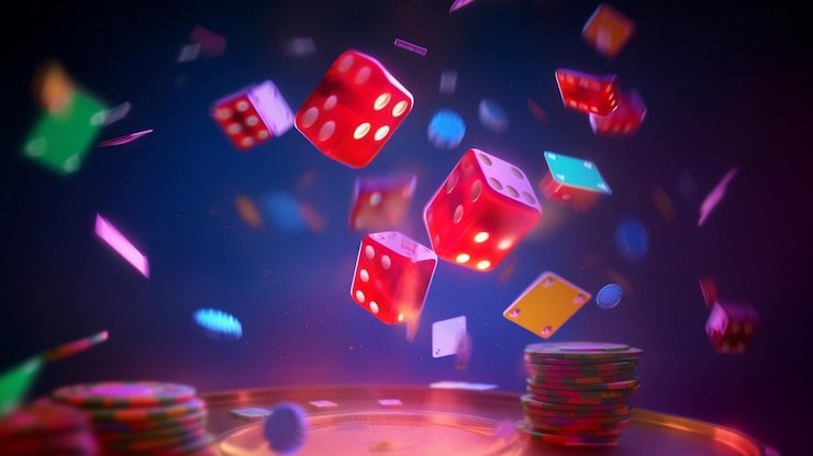 Bola Plinko bergerak di antara pasak digital